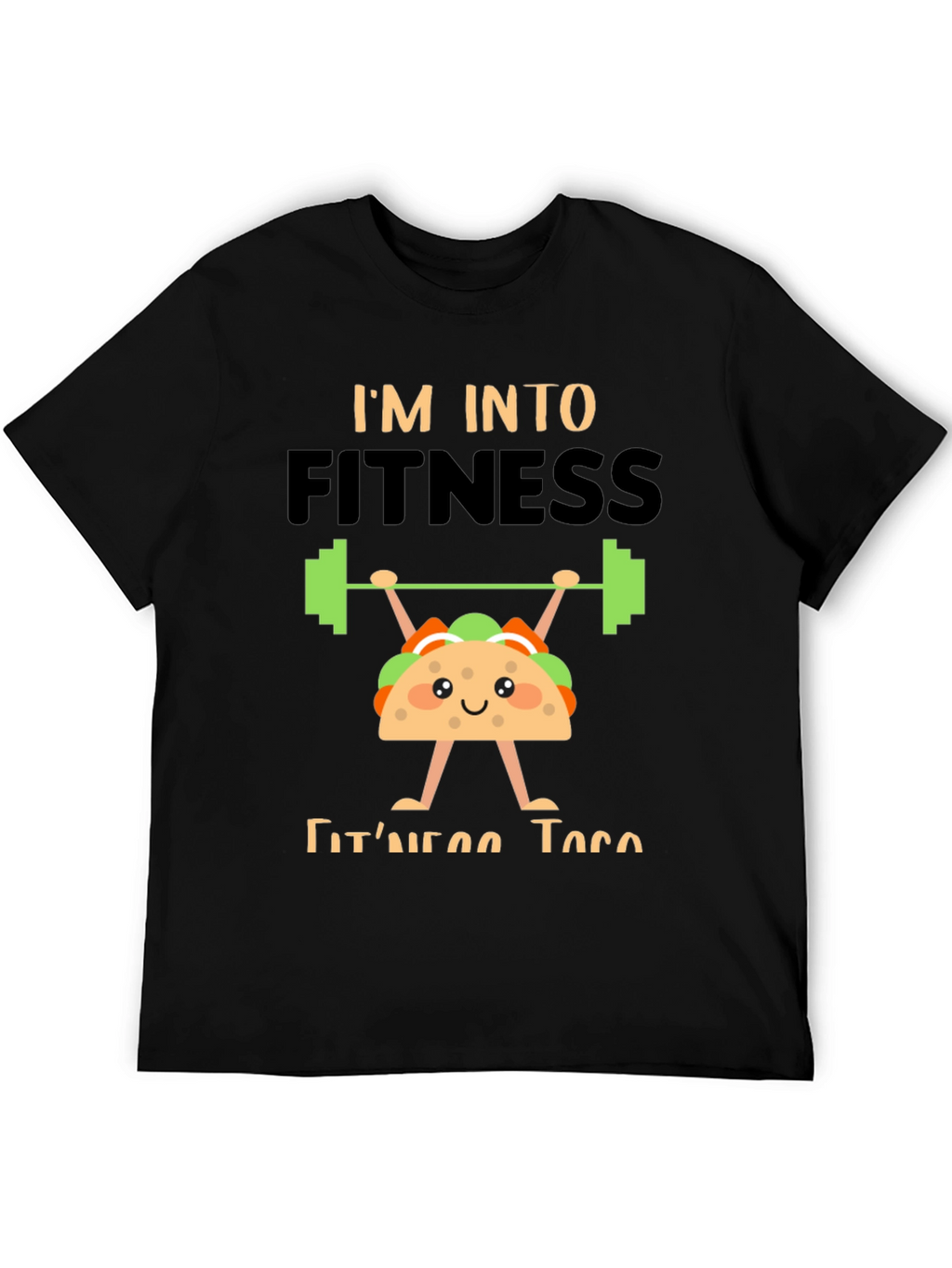 Fitness Taco Graphic Tee - Black