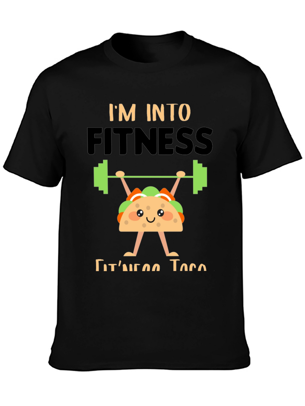 Fitness Taco Graphic Tee - Black