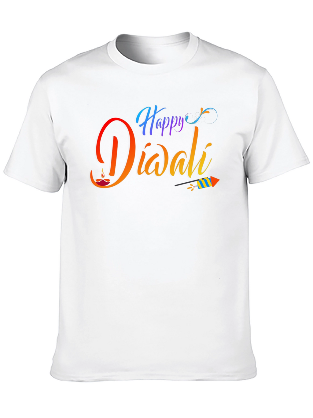 Happy Diwali Black Graphic Tee