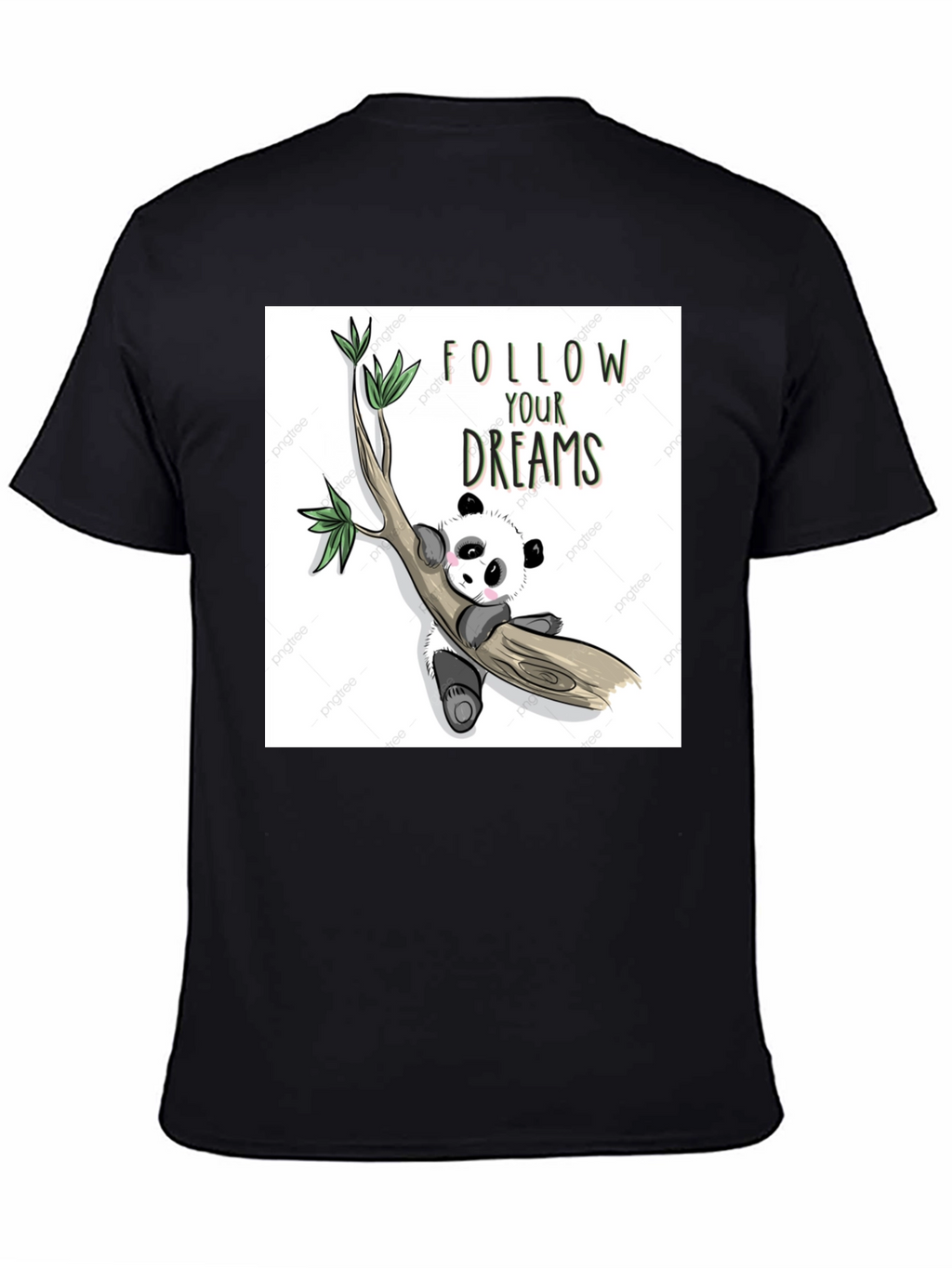 Panda Follow Your Dreams Graphic T-Shirt
