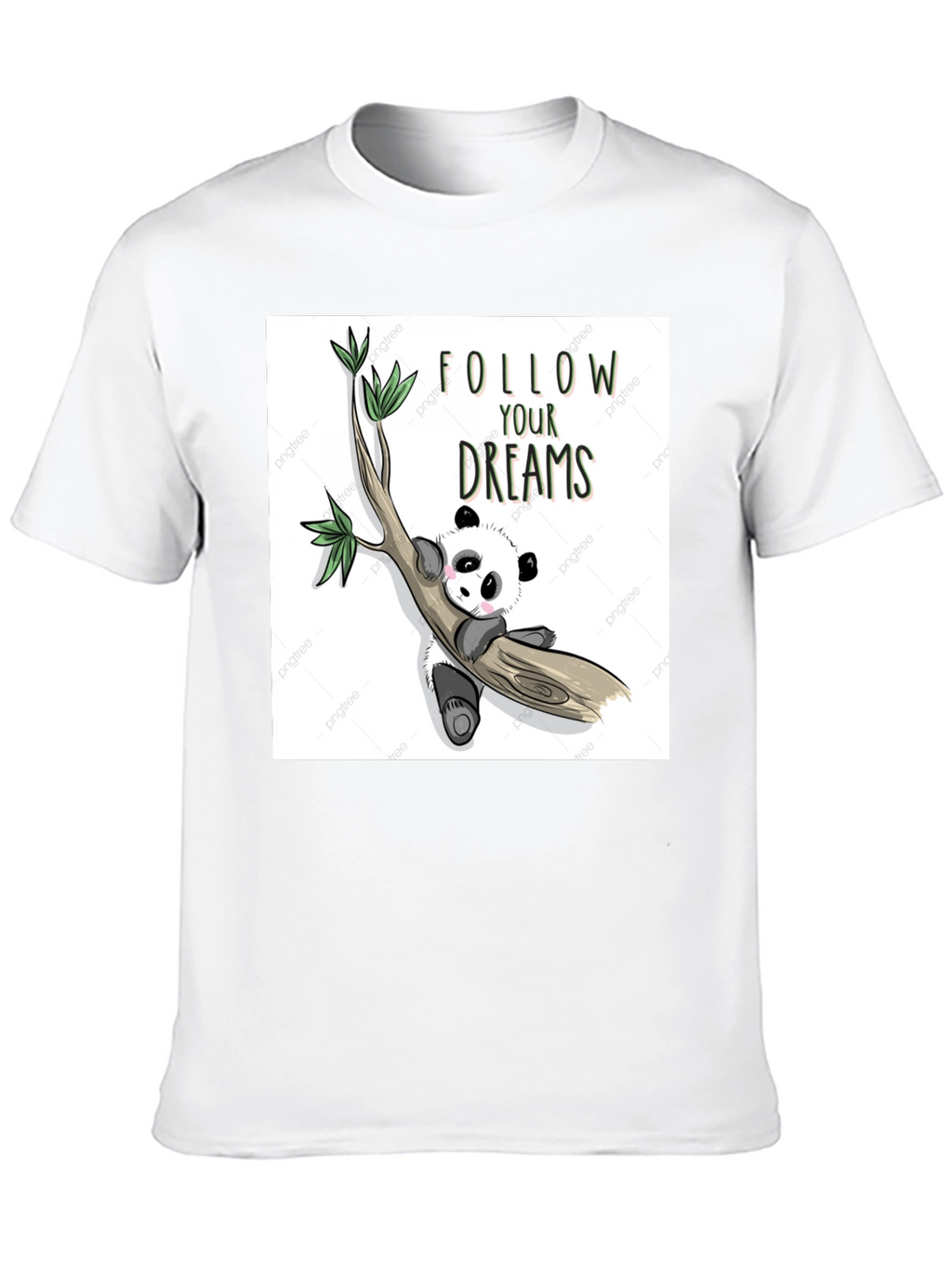 Panda Follow Your Dreams Graphic T-Shirt