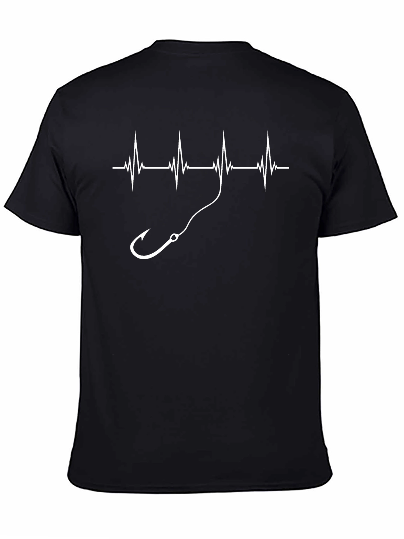 Fishing Heartbeat Graphic T-Shirt