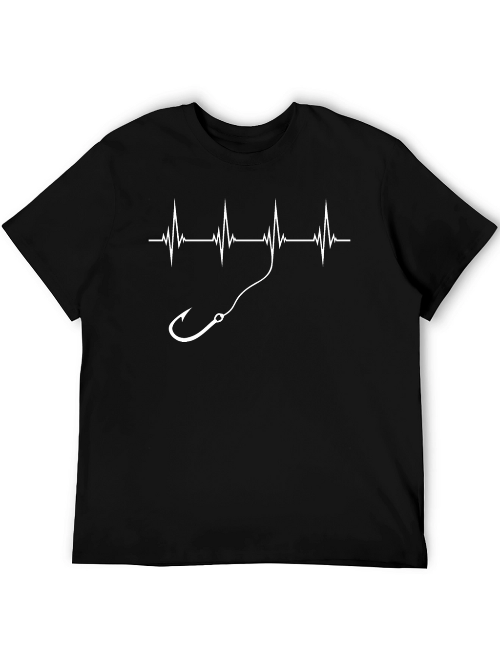 Fishing Heartbeat Graphic T-Shirt