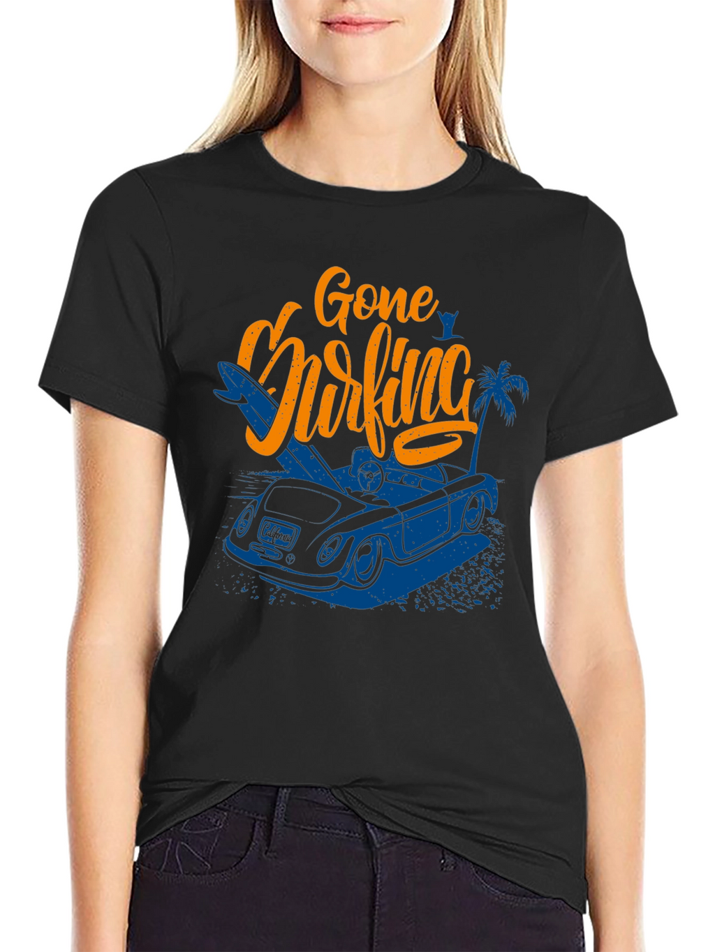 Gone Surfing Graphic T-Shirt - Beach Vibes