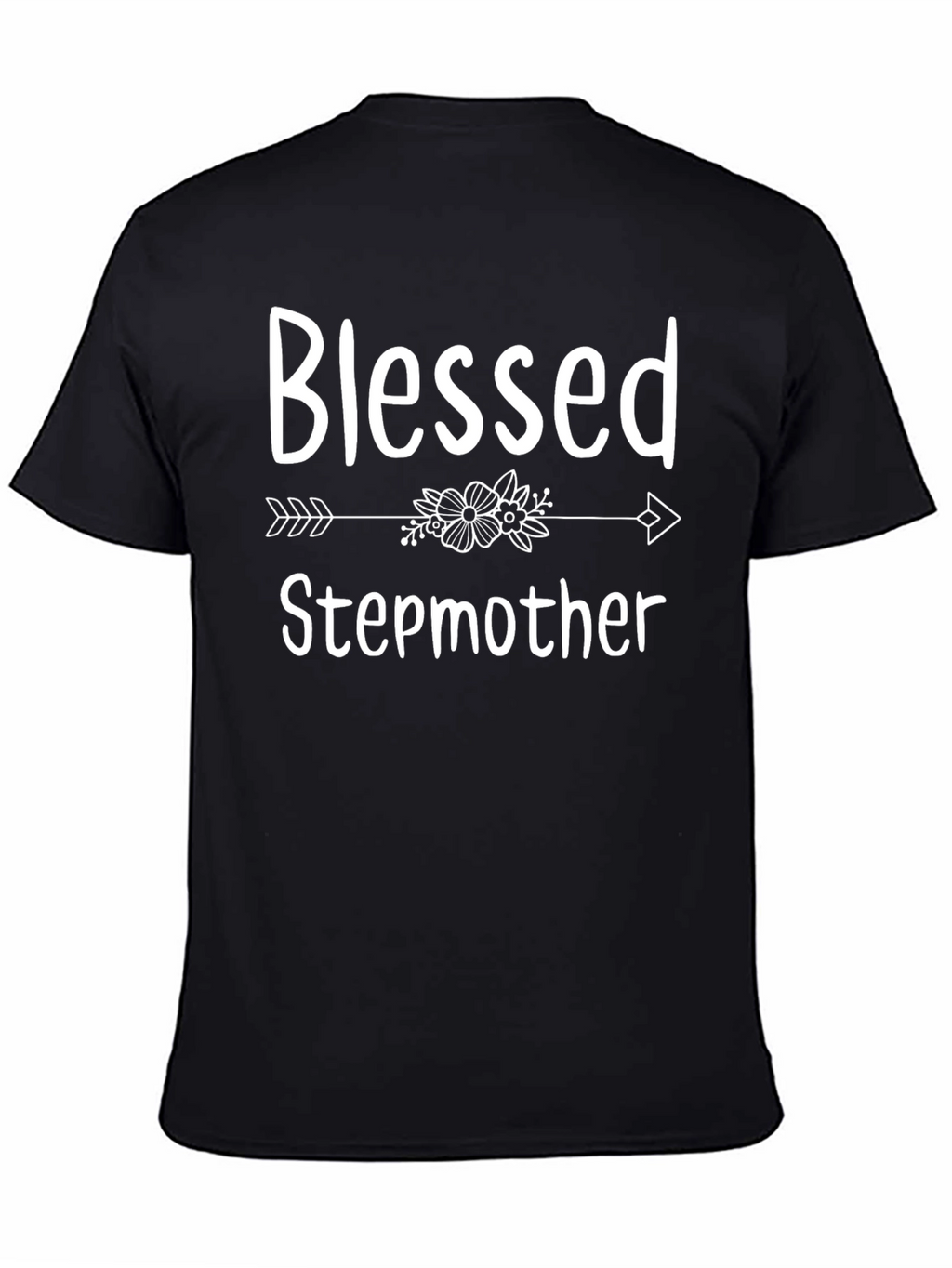 Blessed Stepmother T-Shirt - Floral Arrow Design