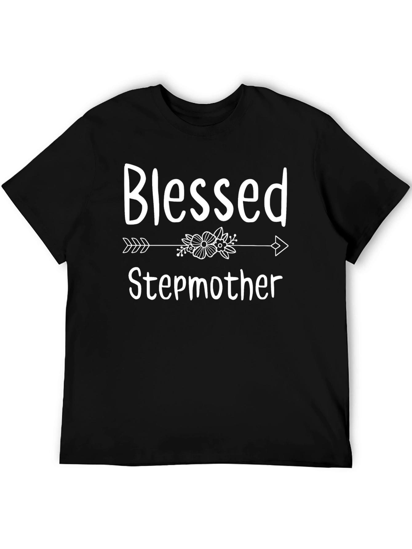 Blessed Stepmother T-Shirt - Floral Arrow Design