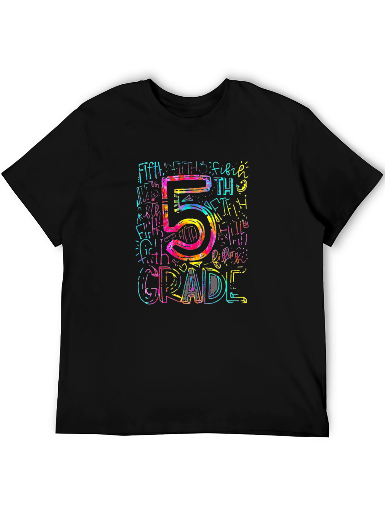 Fifth Grade Colorful Graphic Tee
