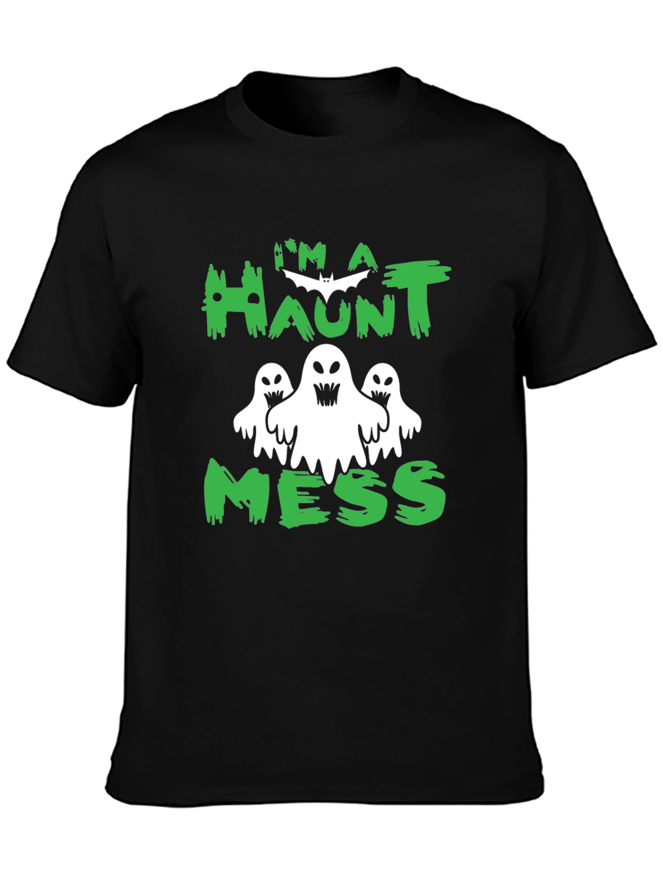 Haunt Mess Graphic Tee - Halloween T-Shirt
