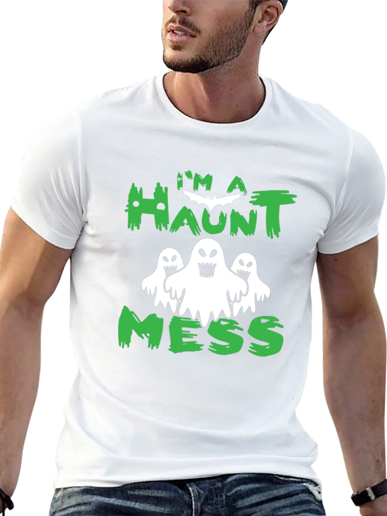 Haunt Mess Graphic Tee - Halloween T-Shirt