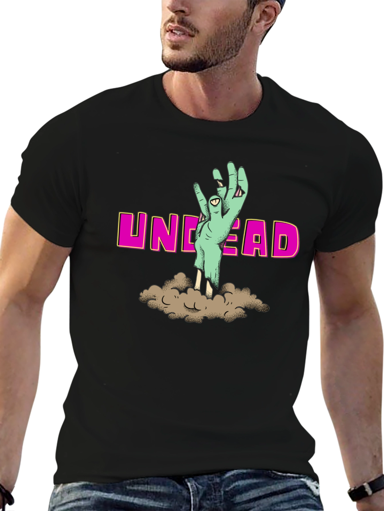 Undead Graphic Tee - Zombie Hand T-Shirt