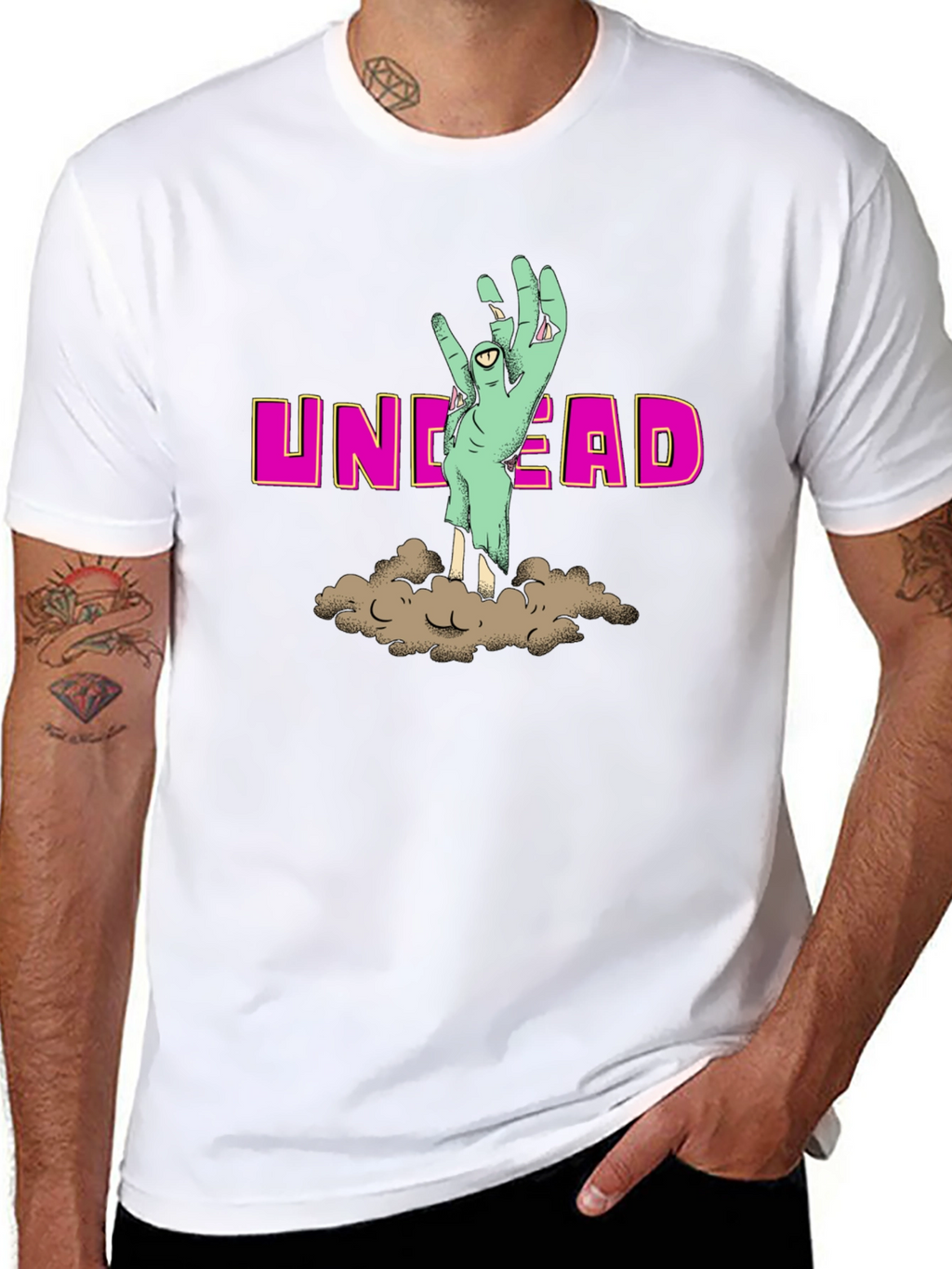 Undead Graphic Tee - Zombie Hand T-Shirt
