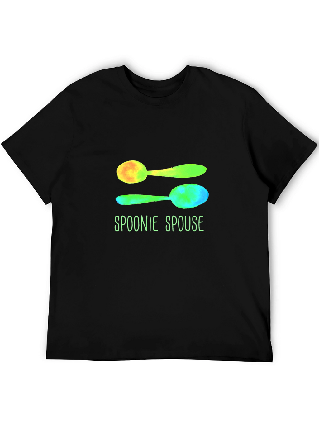 Spoonie Spouse Graphic Tee - Black Cotton T-Shirt