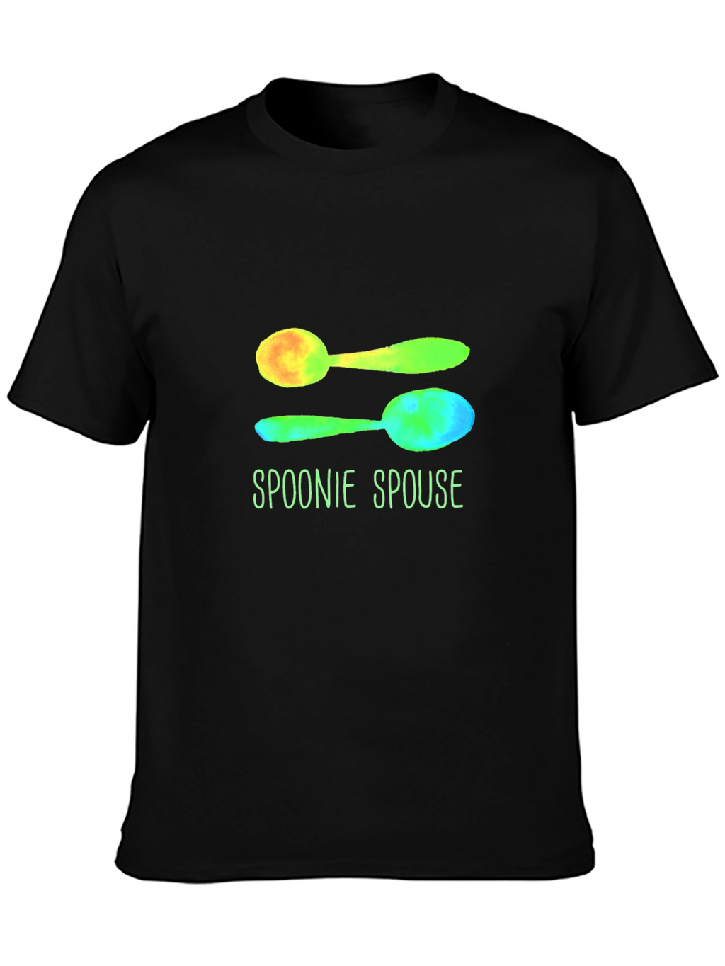 Spoonie Spouse Graphic Tee - Black Cotton T-Shirt