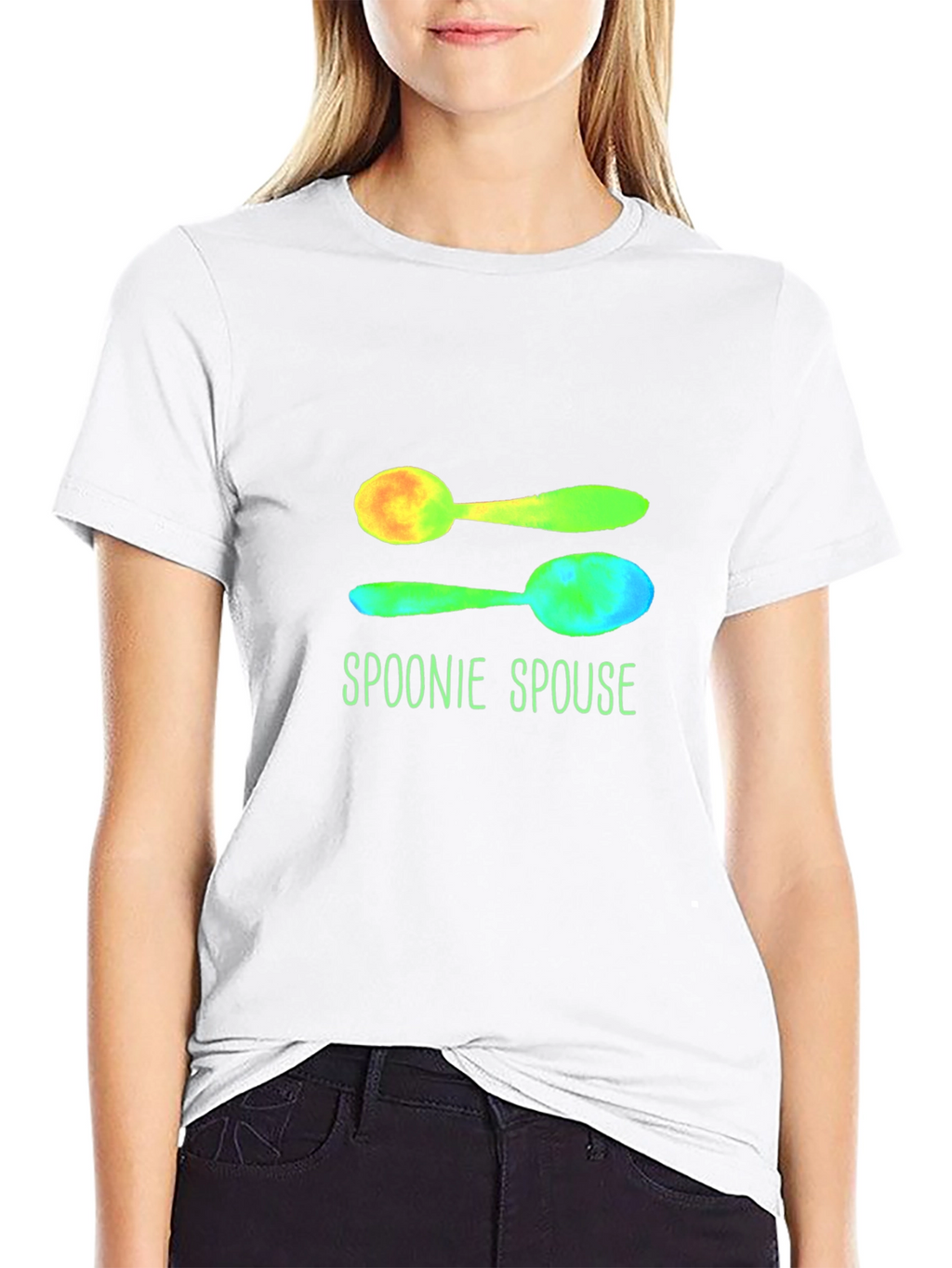 Spoonie Spouse Graphic Tee - Black Cotton T-Shirt