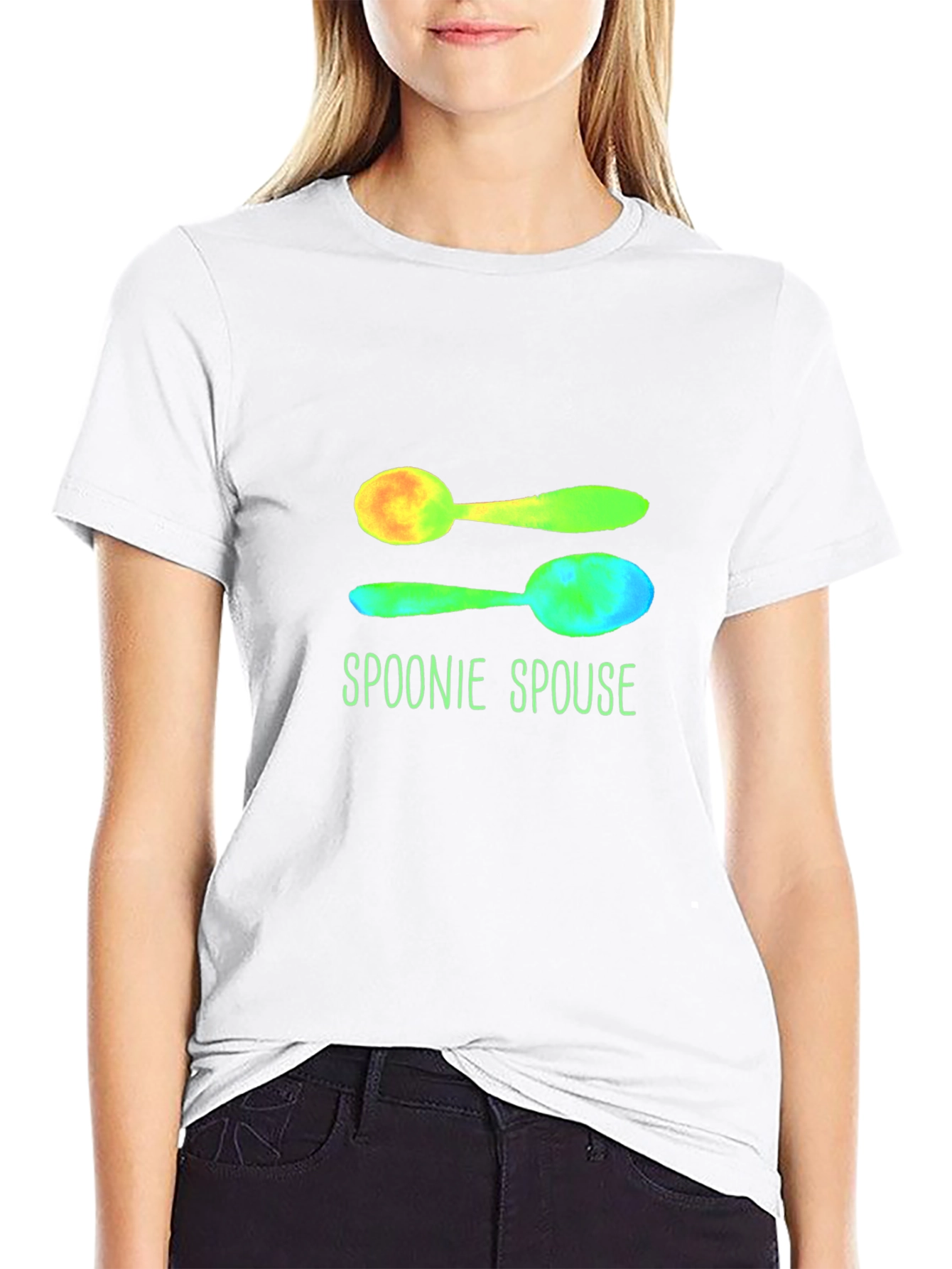 Spoonie Spouse Graphic Tee - Black Cotton T-Shirt