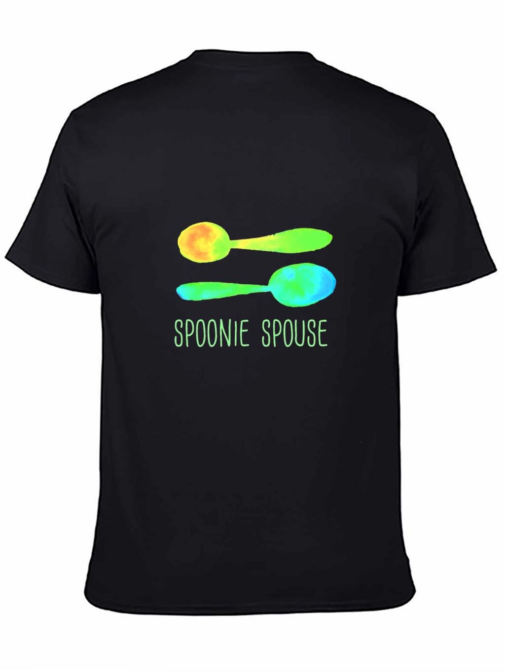 Spoonie Spouse Graphic Tee - Black Cotton T-Shirt