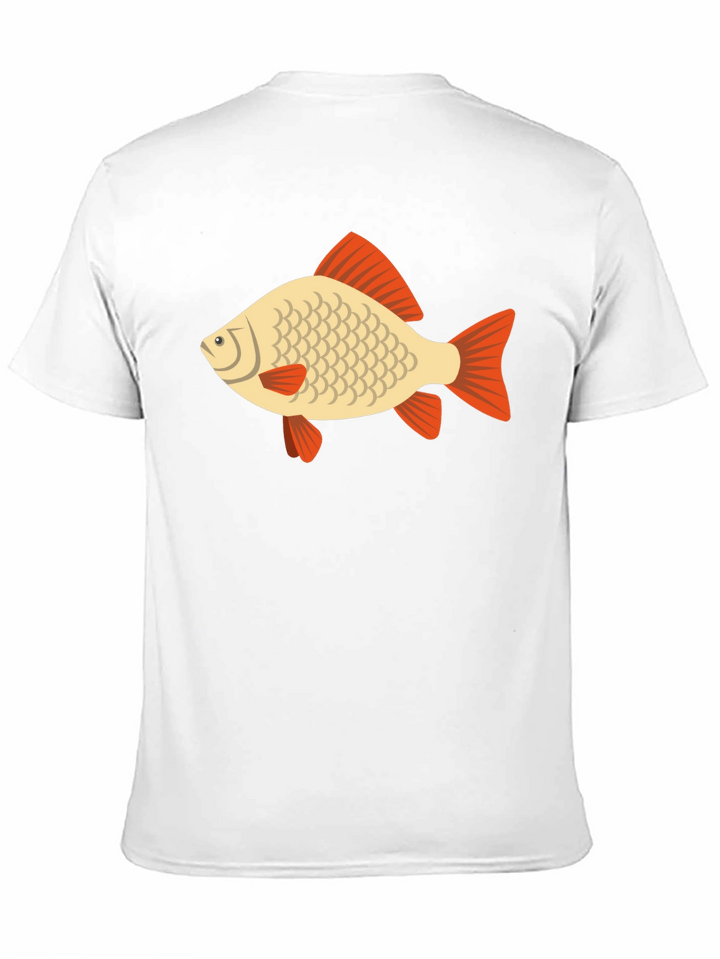 Fish Graphic Tee - Black Cotton Casual T-Shirt