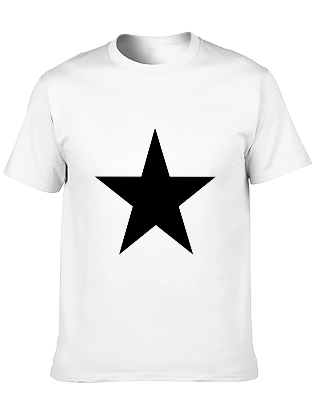 Black Star Graphic Tee - Mens Casual Shirt