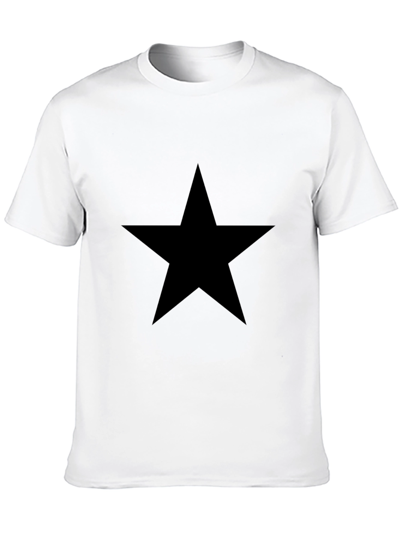 Black Star Graphic Tee - Mens Casual Shirt