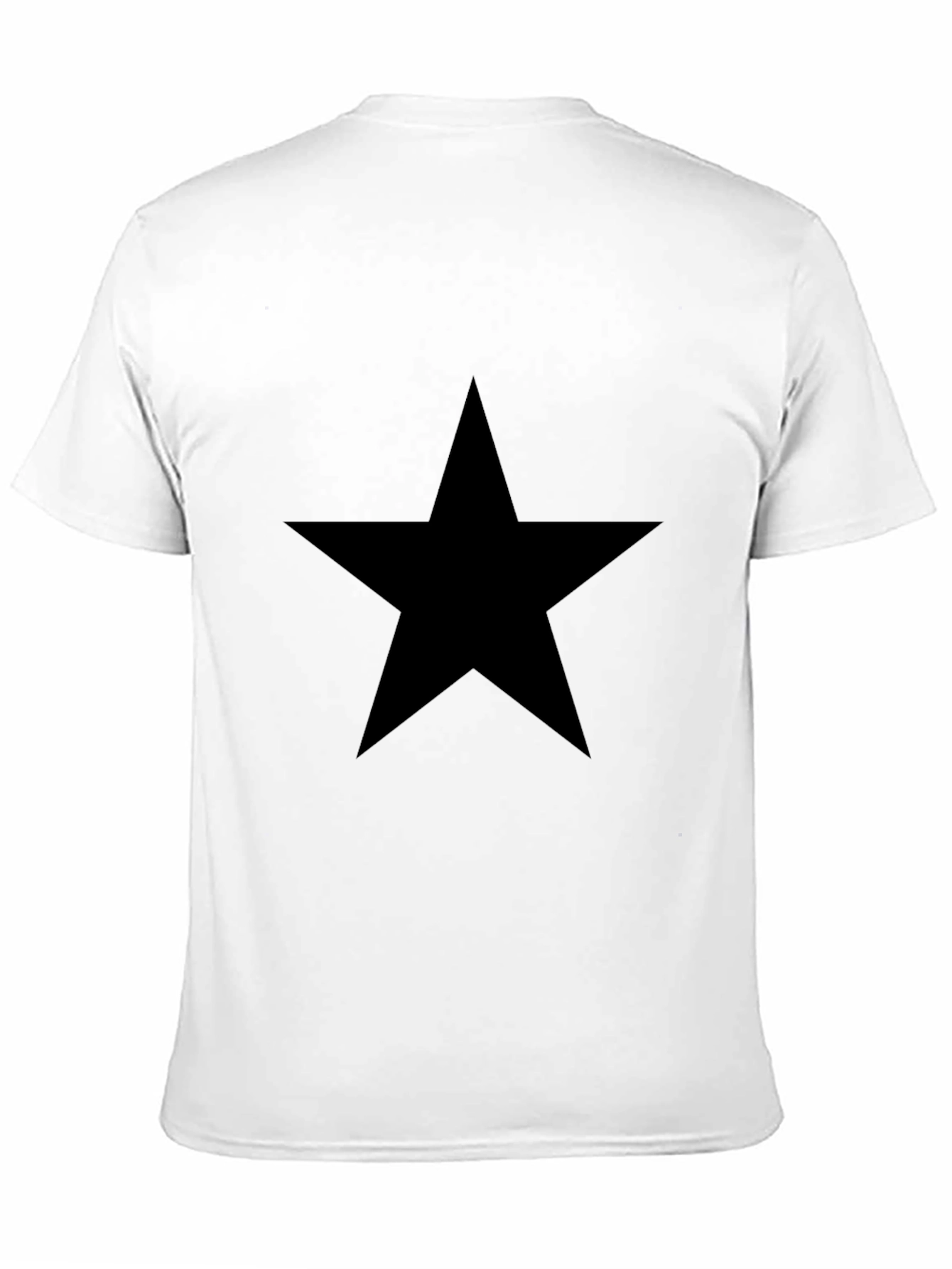Black Star Graphic Tee - Mens Casual Shirt