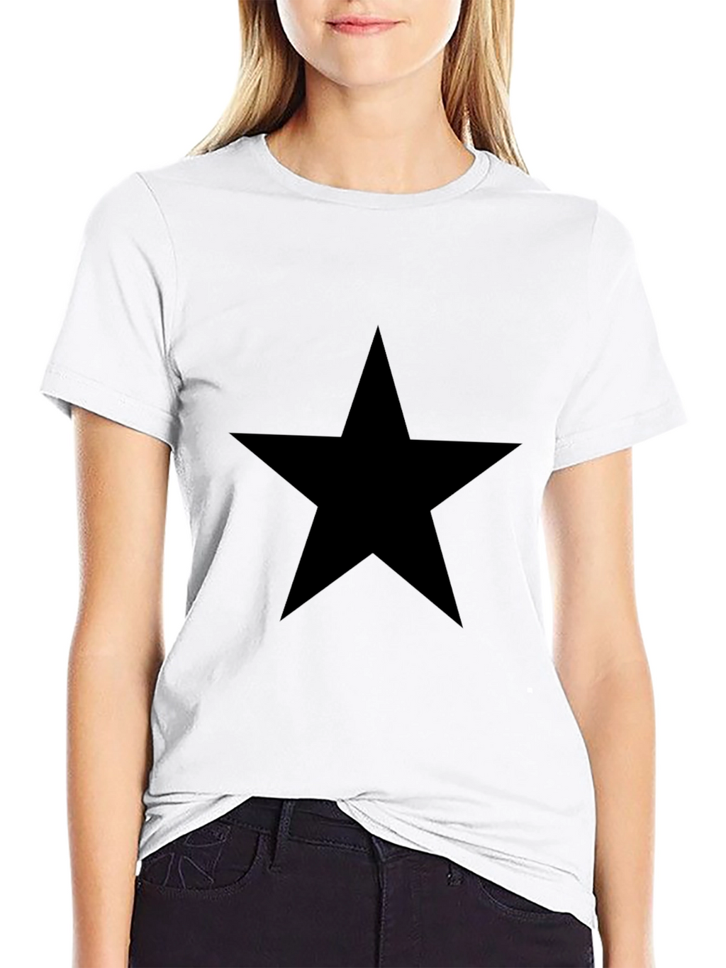 Black Star Graphic Tee - Mens Casual Shirt
