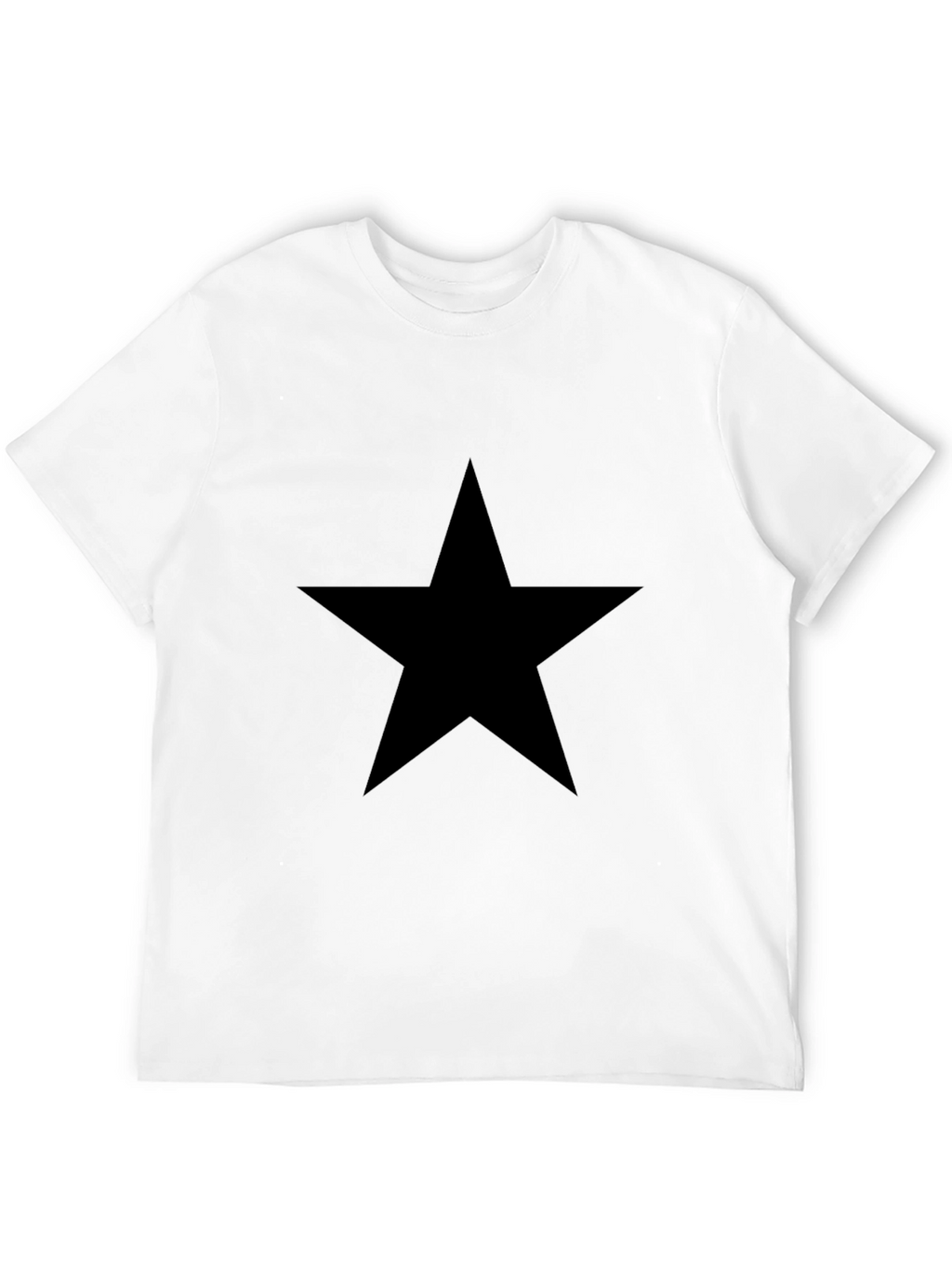 Black Star Graphic Tee - Mens Casual Shirt