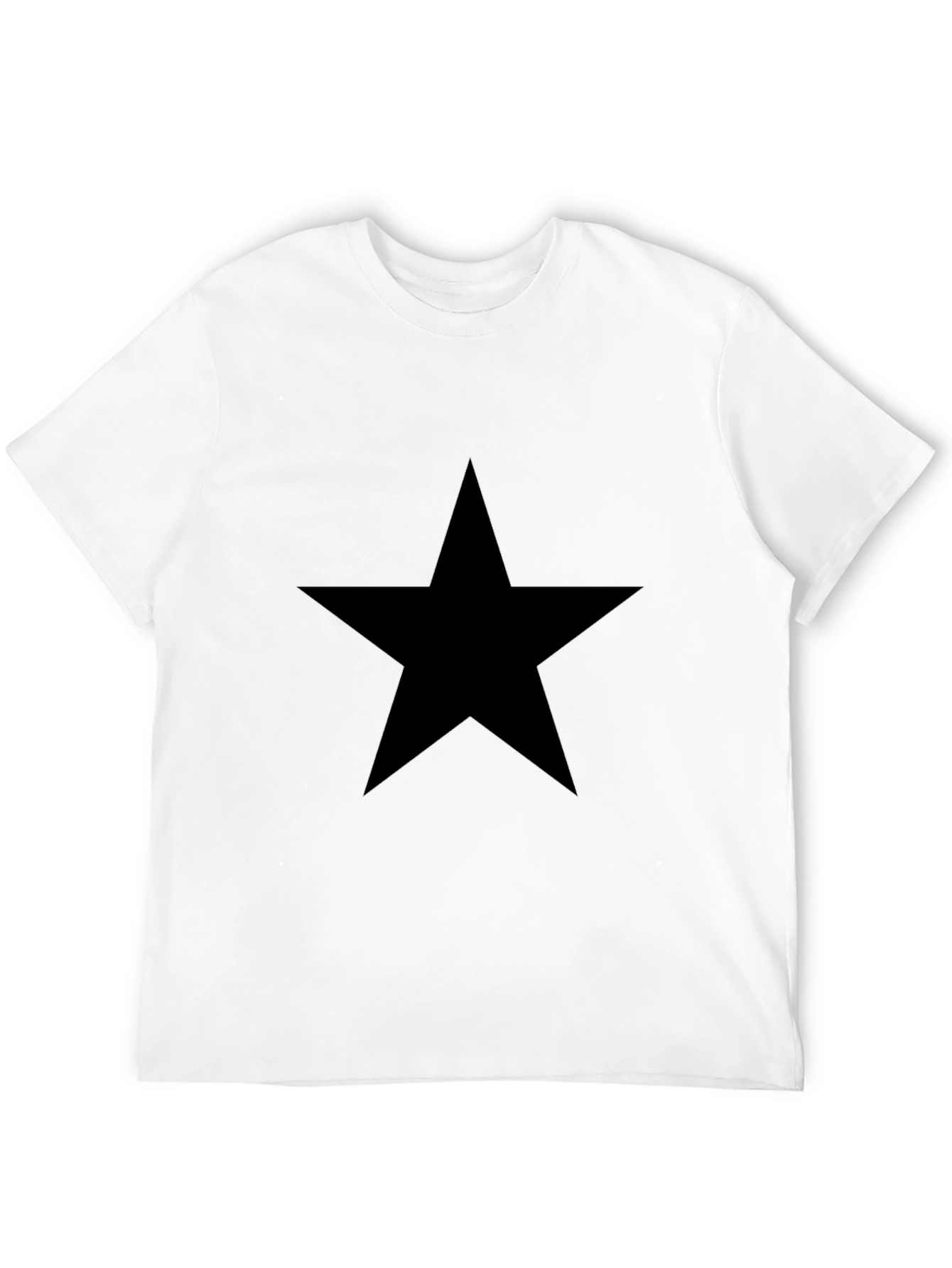 Black Star Graphic Tee - Mens Casual Shirt