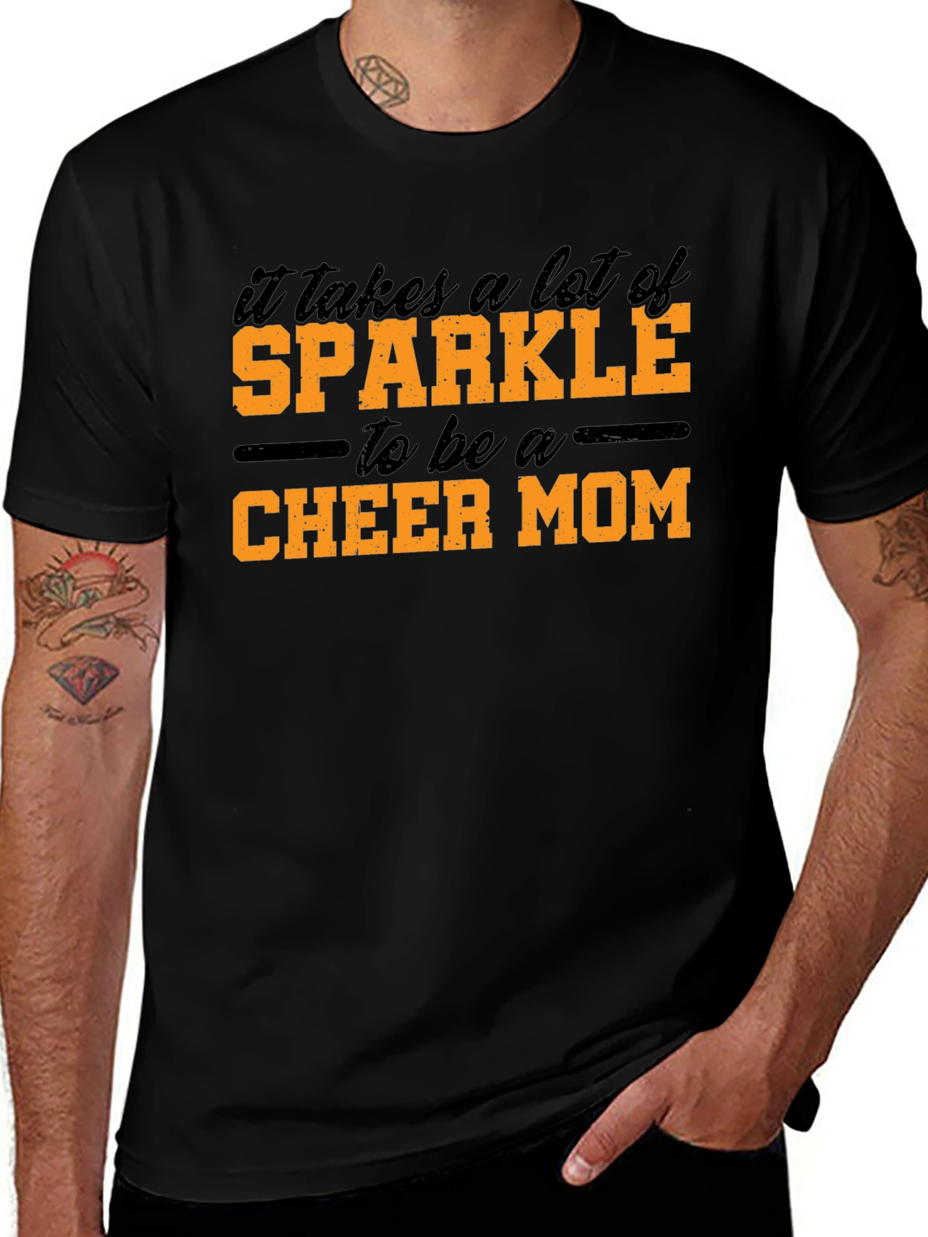 Sparkle Cheer Mom T-Shirt