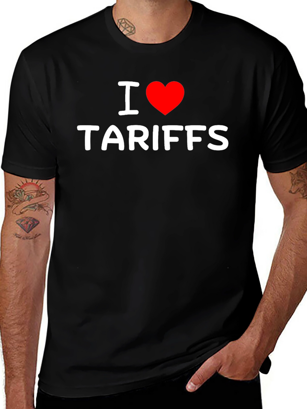 I Heart Tariffs T-Shirt - Bold Political Statement