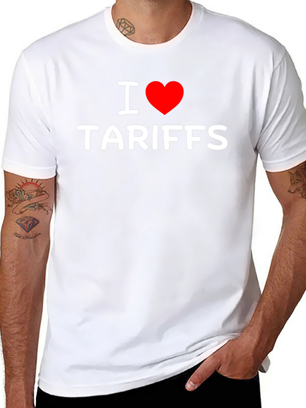 I Heart Tariffs T-Shirt - Bold Political Statement