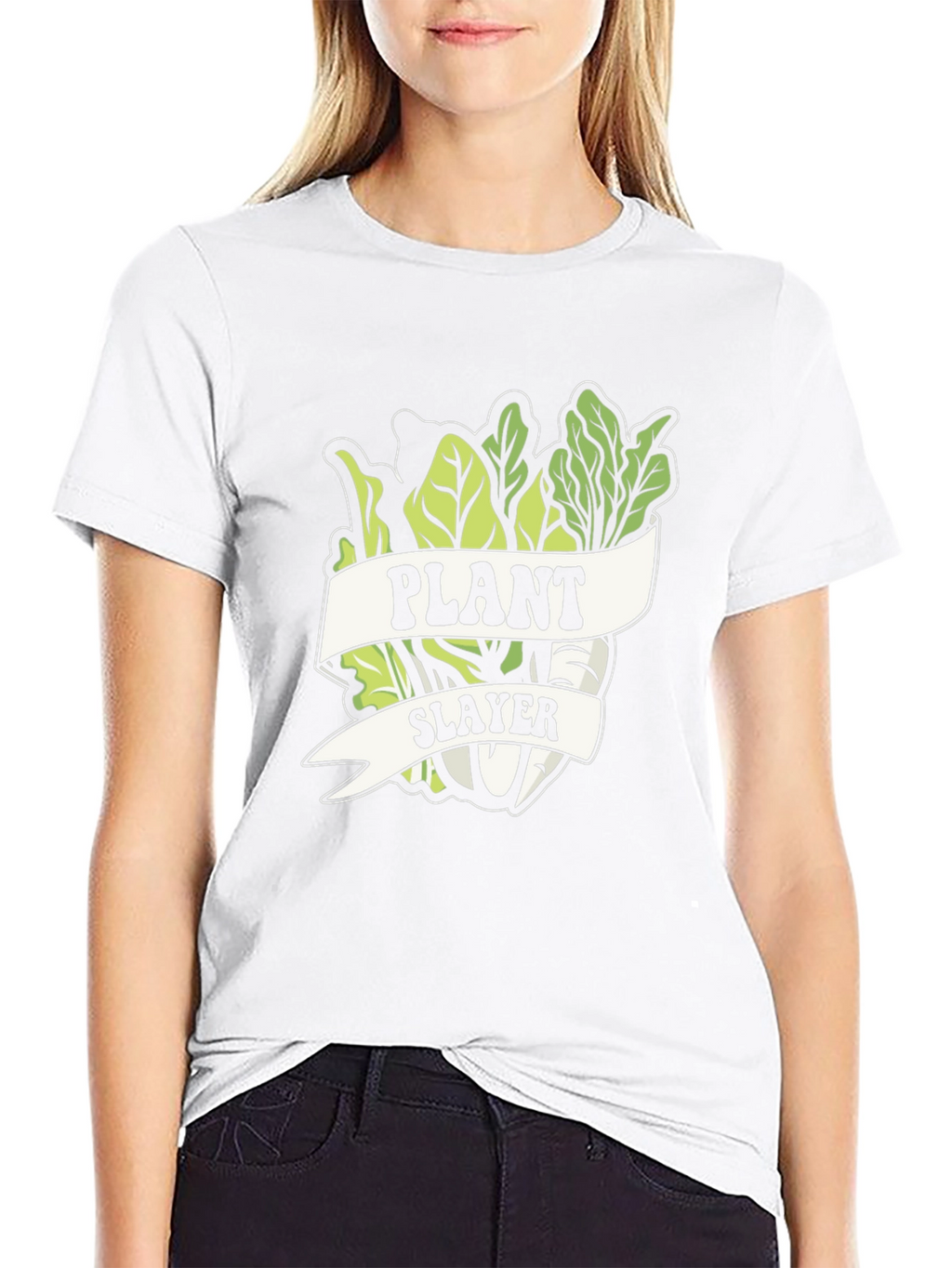 Plant Slayer Graphic T-Shirt - Vegetarian Humor Tee