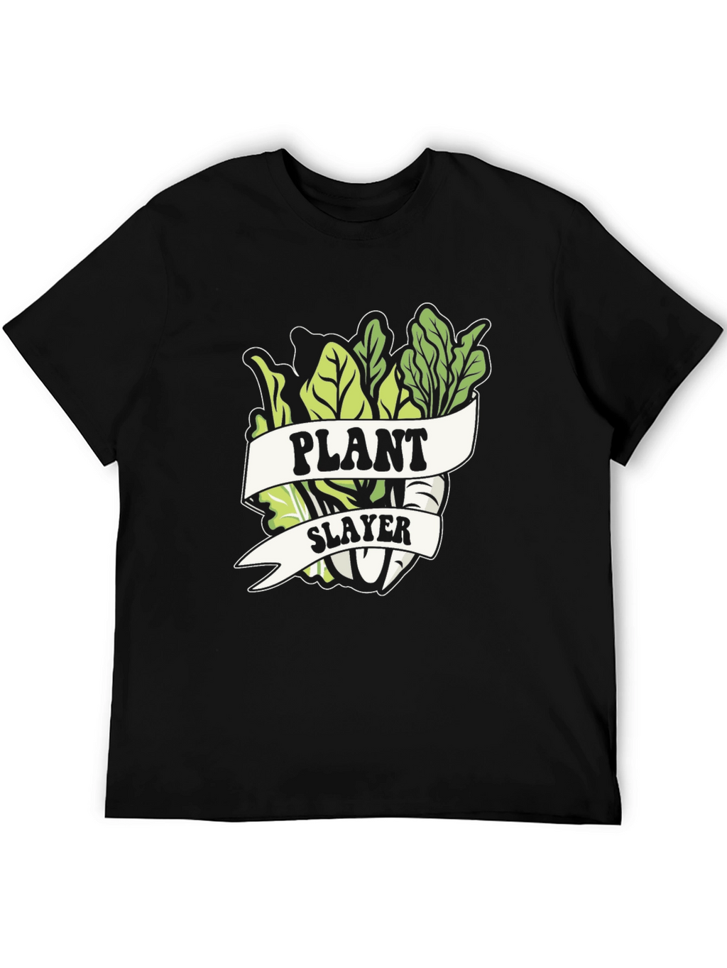 Plant Slayer Graphic T-Shirt - Vegetarian Humor Tee