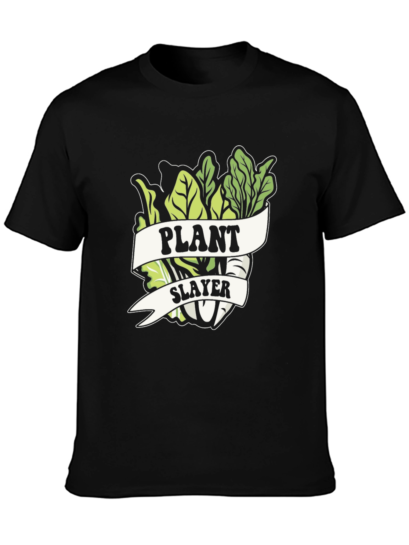Plant Slayer Graphic T-Shirt - Vegetarian Humor Tee