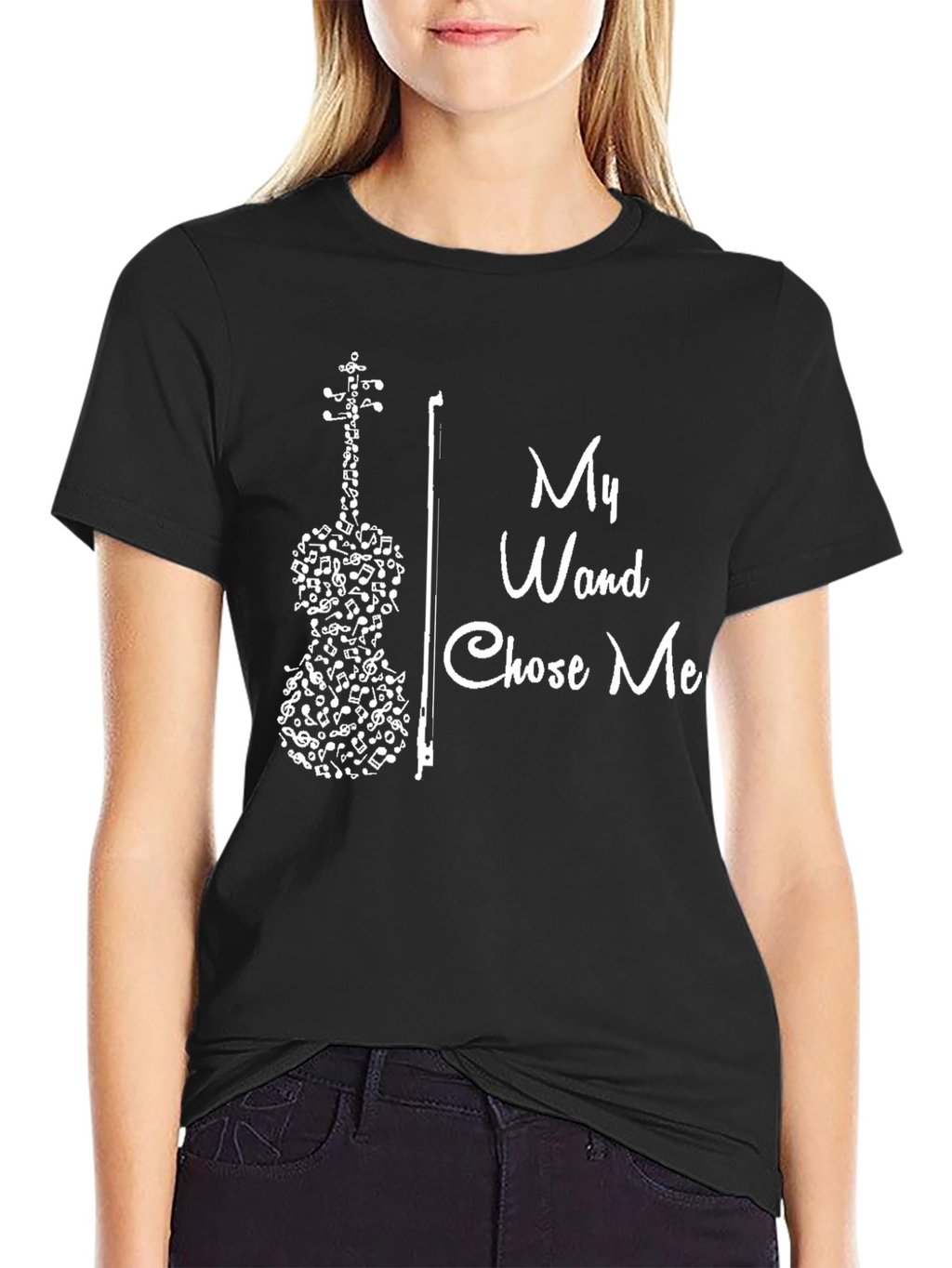 My Wand Chose Me Music Violin T-Shirt