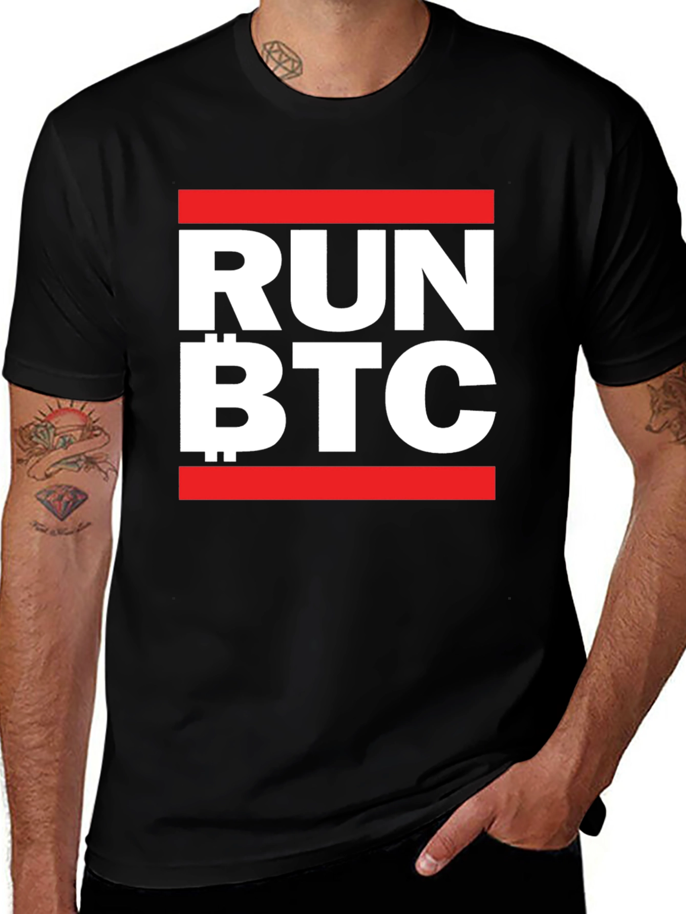 Run BTC T-Shirt - Crypto Inspired Fashion