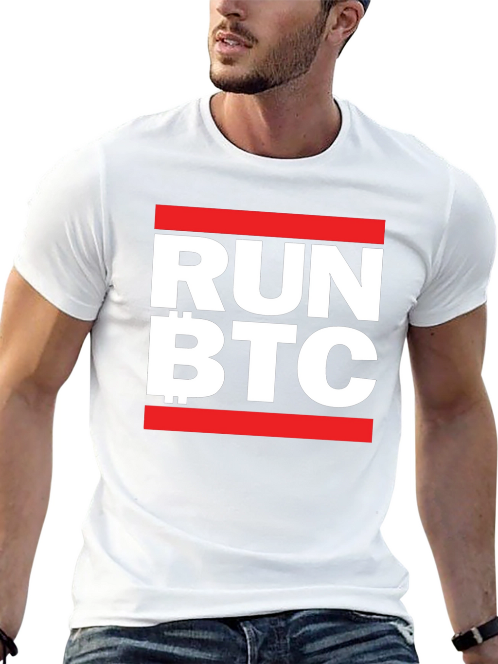 Run BTC T-Shirt - Crypto Inspired Fashion