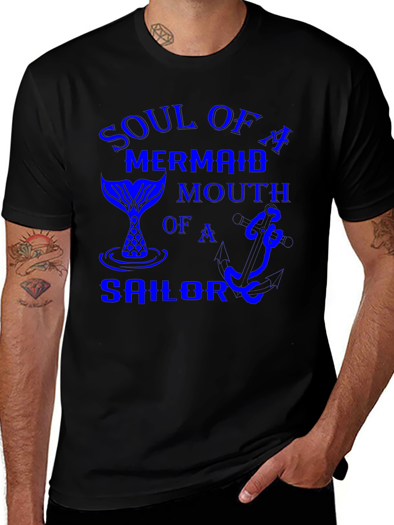 Soul of a Mermaid Mouth of a Sailor T-Shirt