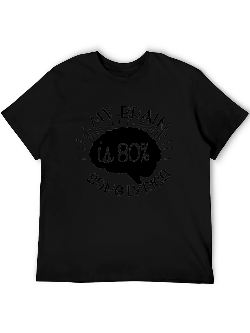 Brain Song Lyrics Graphic T-Shirt