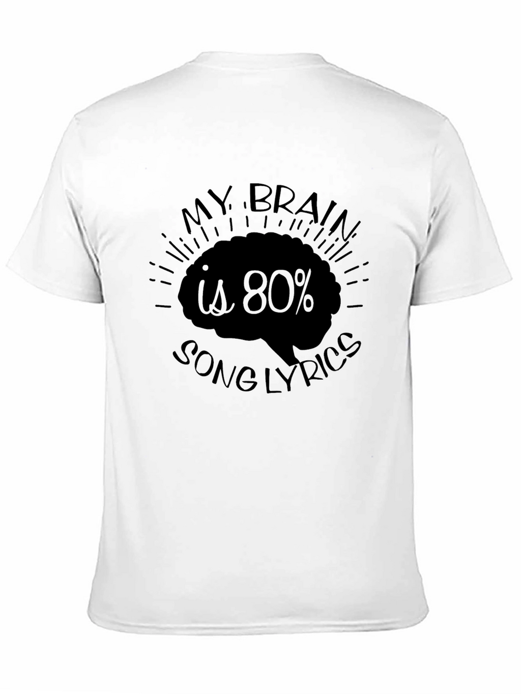 Brain Song Lyrics Graphic T-Shirt
