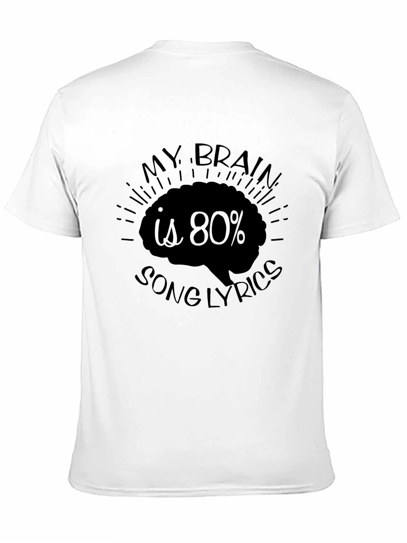 Brain Song Lyrics Graphic T-Shirt