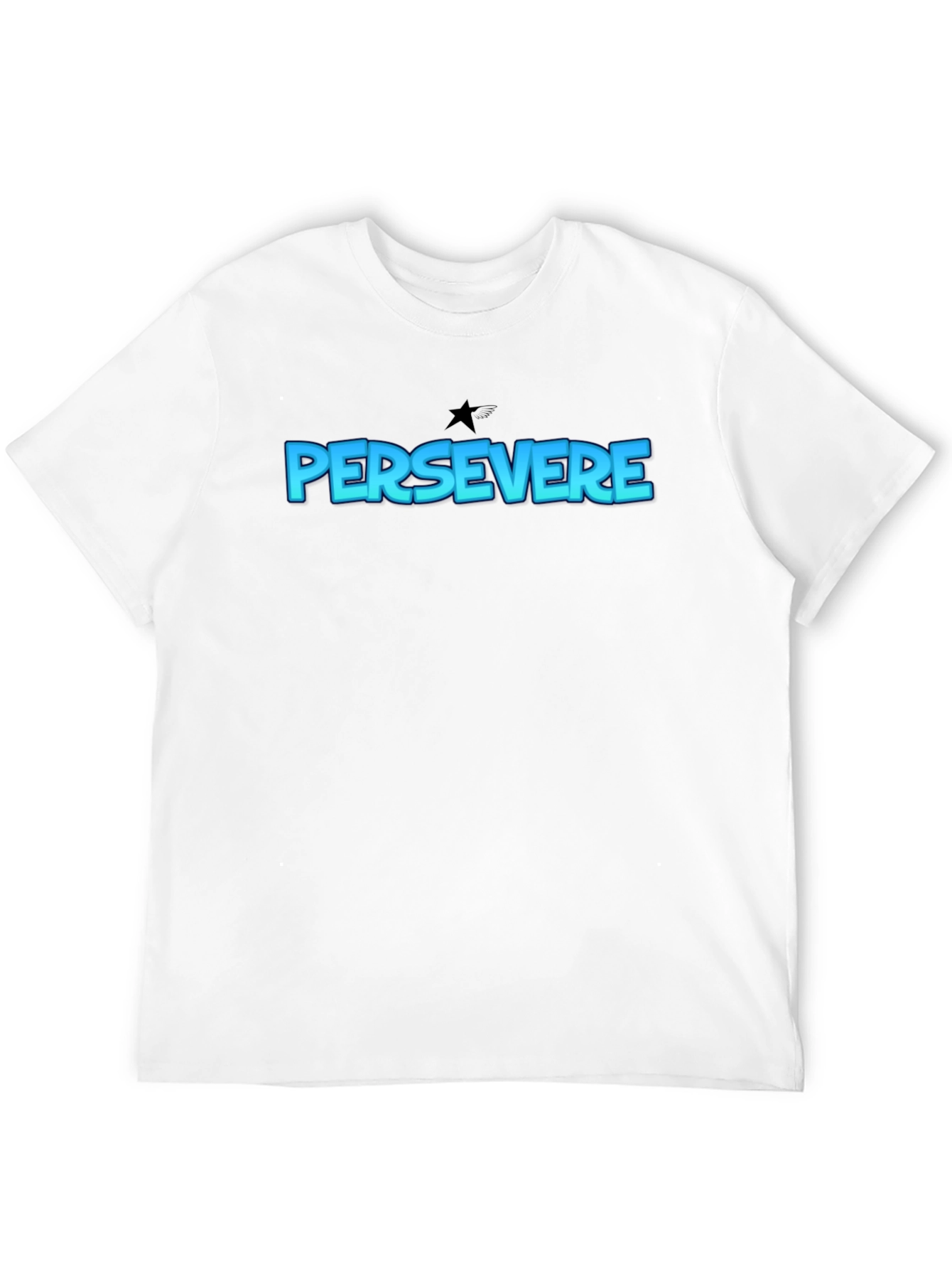 Persevere Graphic Tee - Classic Black Cotton T-Shirt