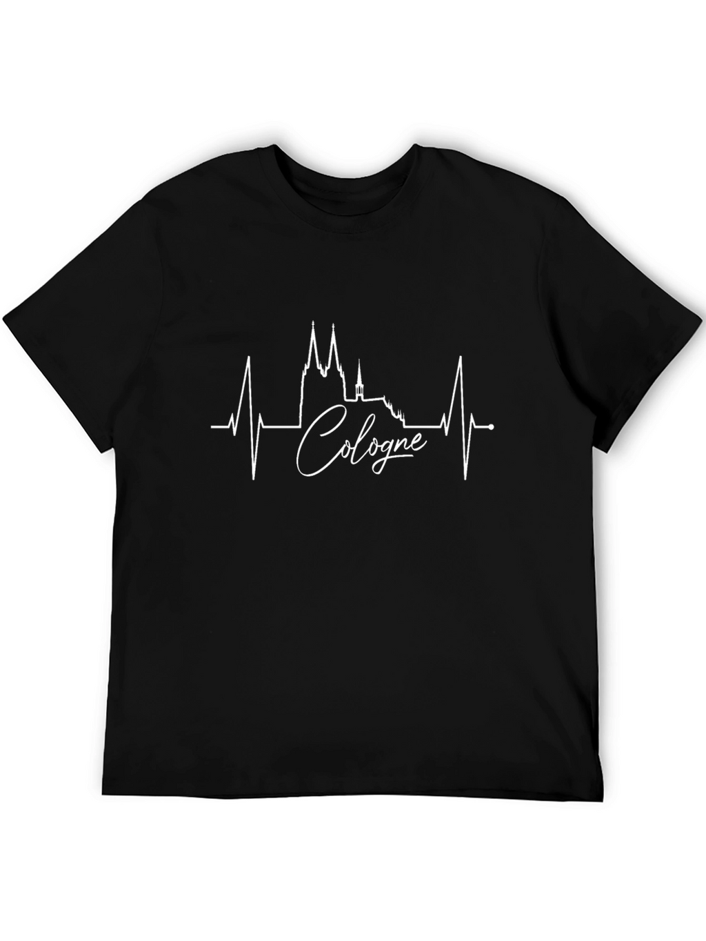 Cologne Heartbeat T-Shirt - Germany Skyline