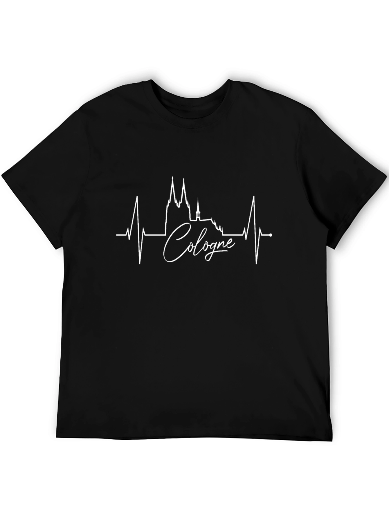 Cologne Heartbeat T-Shirt - Germany Skyline