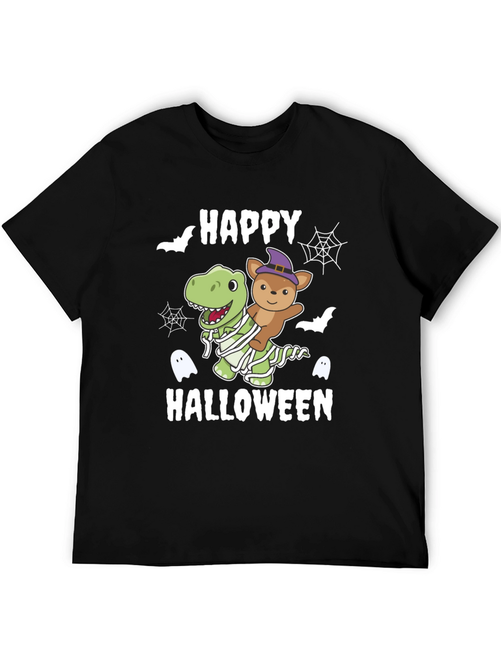 Happy Halloween Dinosaur & Teddy T-Shirt