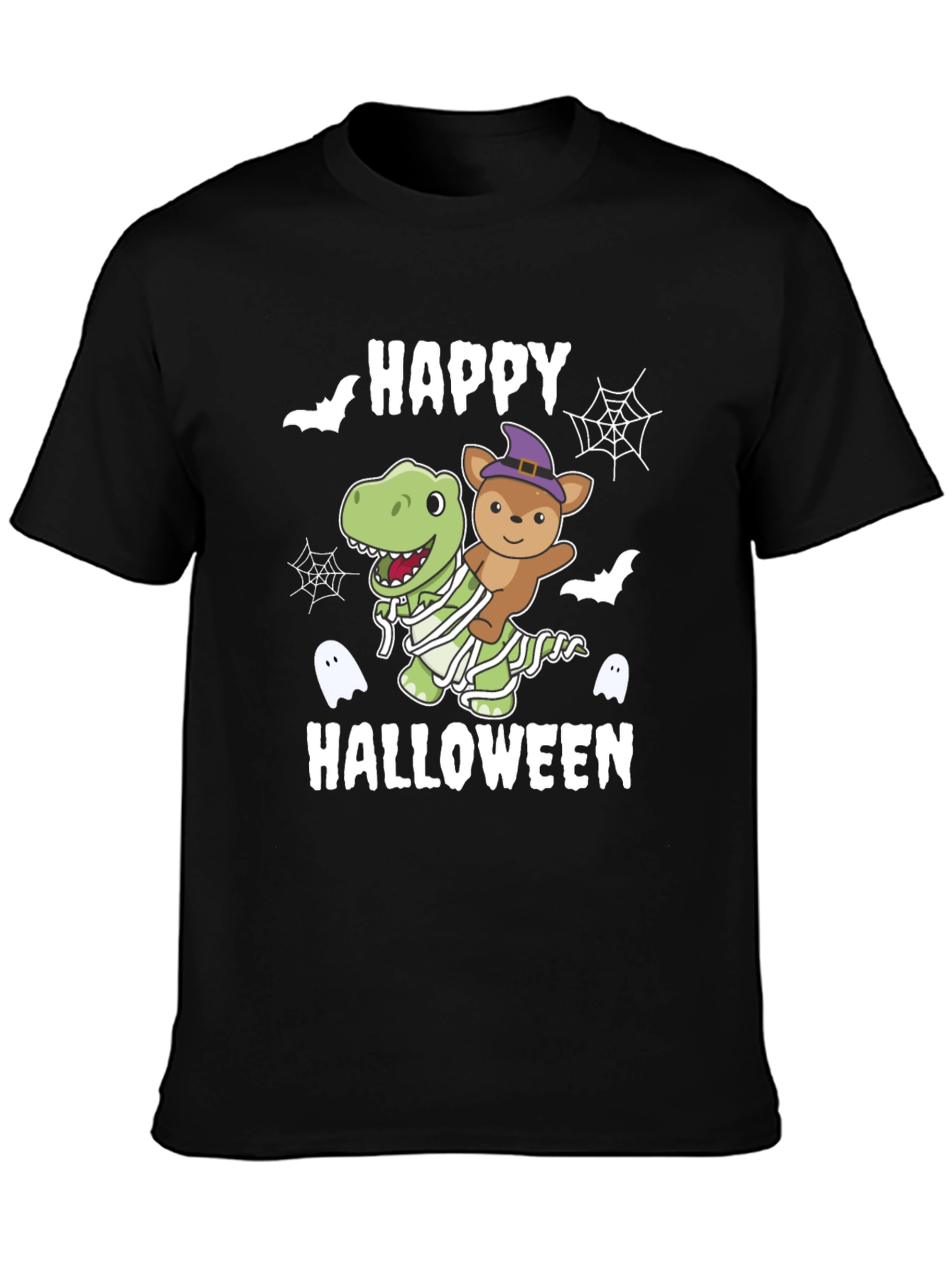 Happy Halloween Dinosaur & Teddy T-Shirt