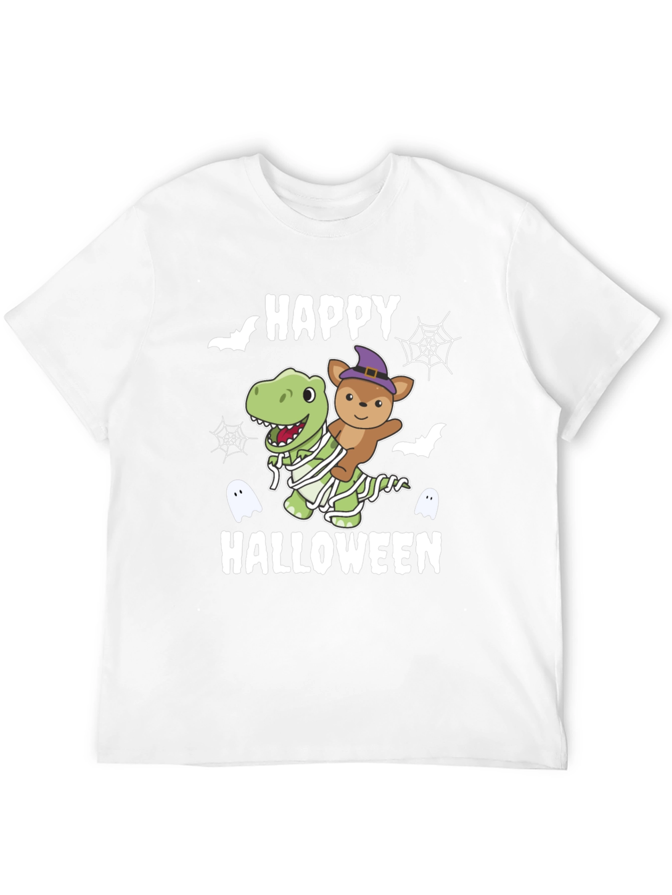 Happy Halloween Dinosaur & Teddy T-Shirt