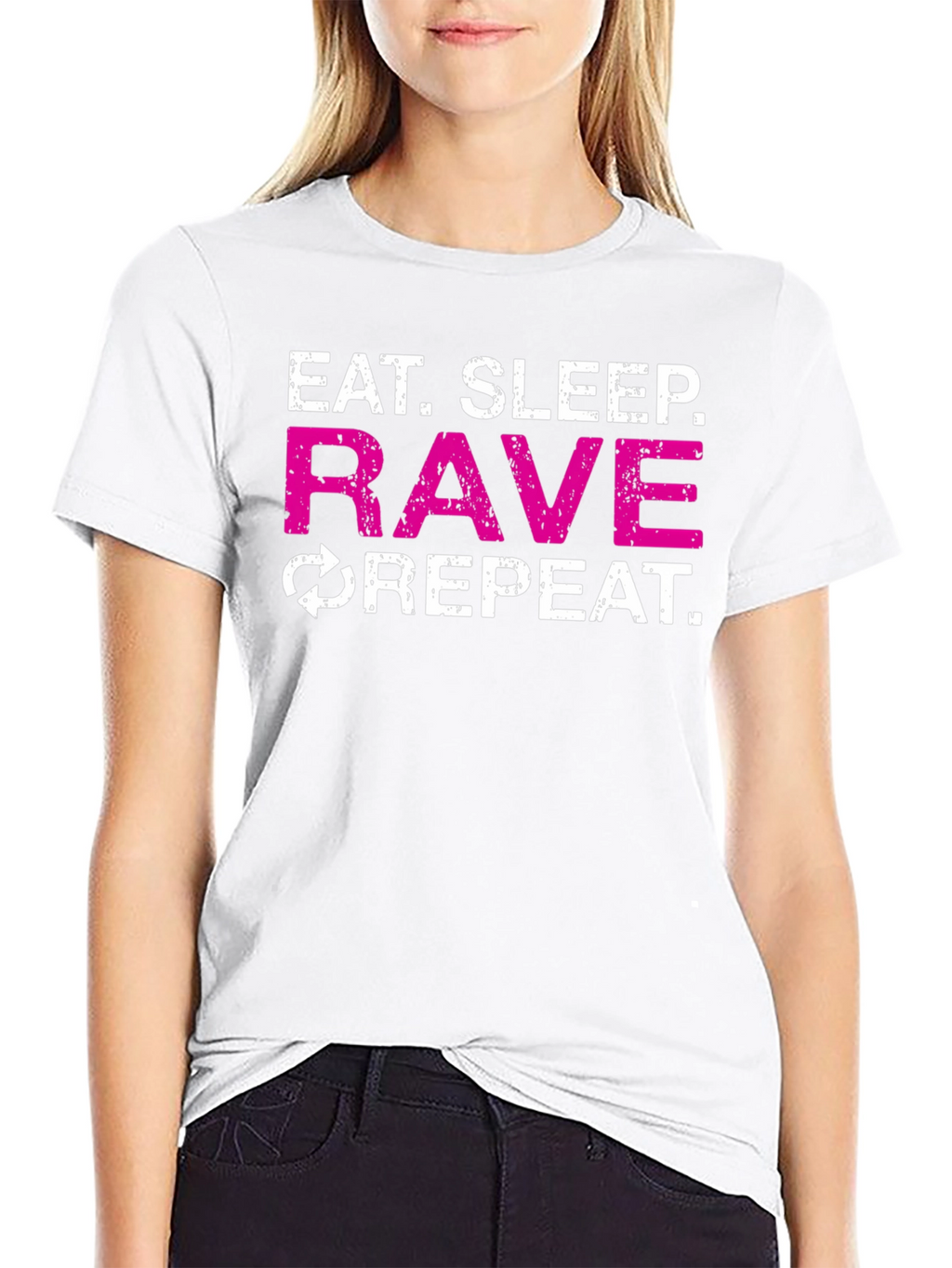 Eat Sleep Rave Repeat Graphic Tee