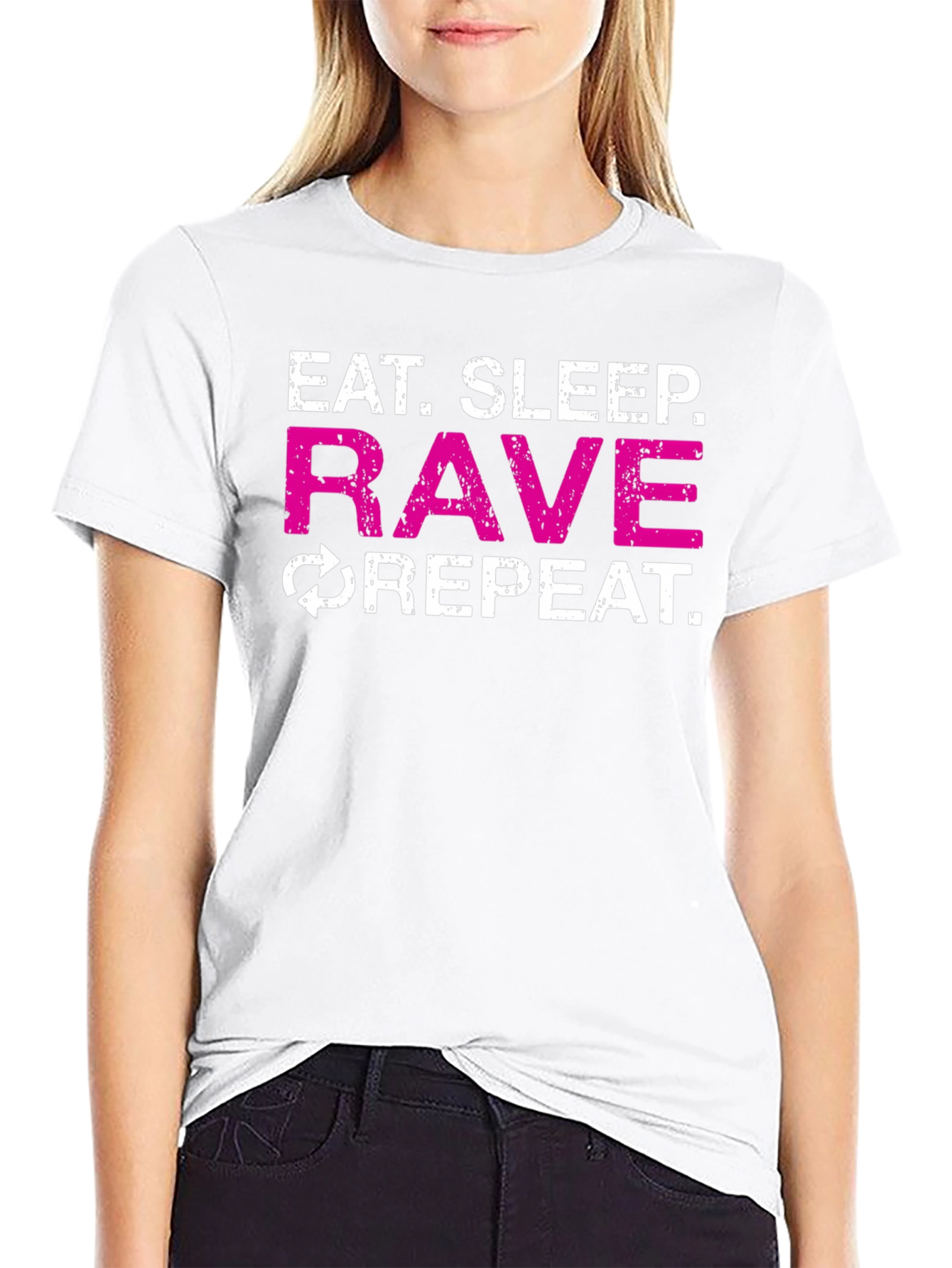 Eat Sleep Rave Repeat Graphic Tee