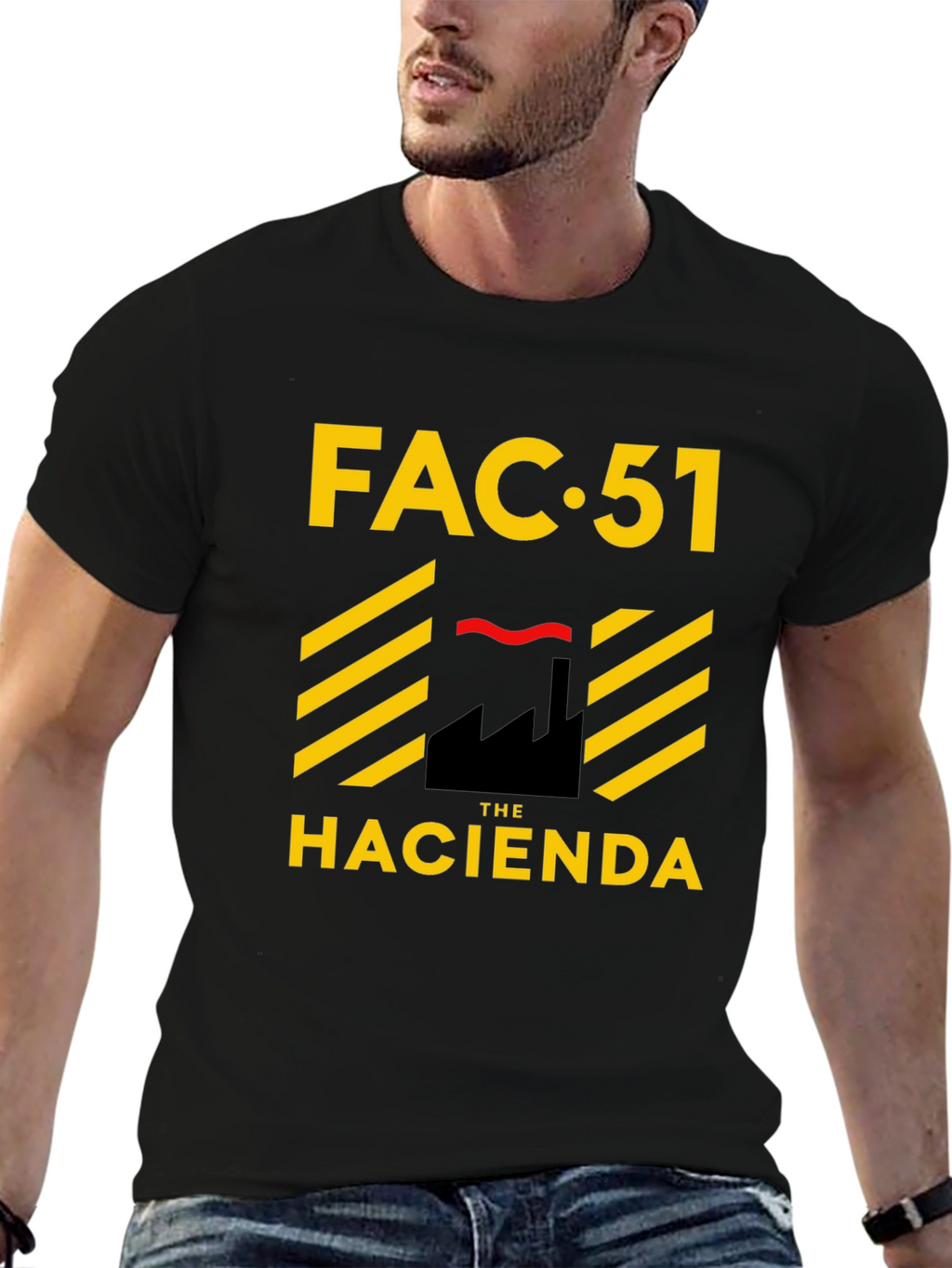 FAC 51 The Hacienda Black Graphic Tee