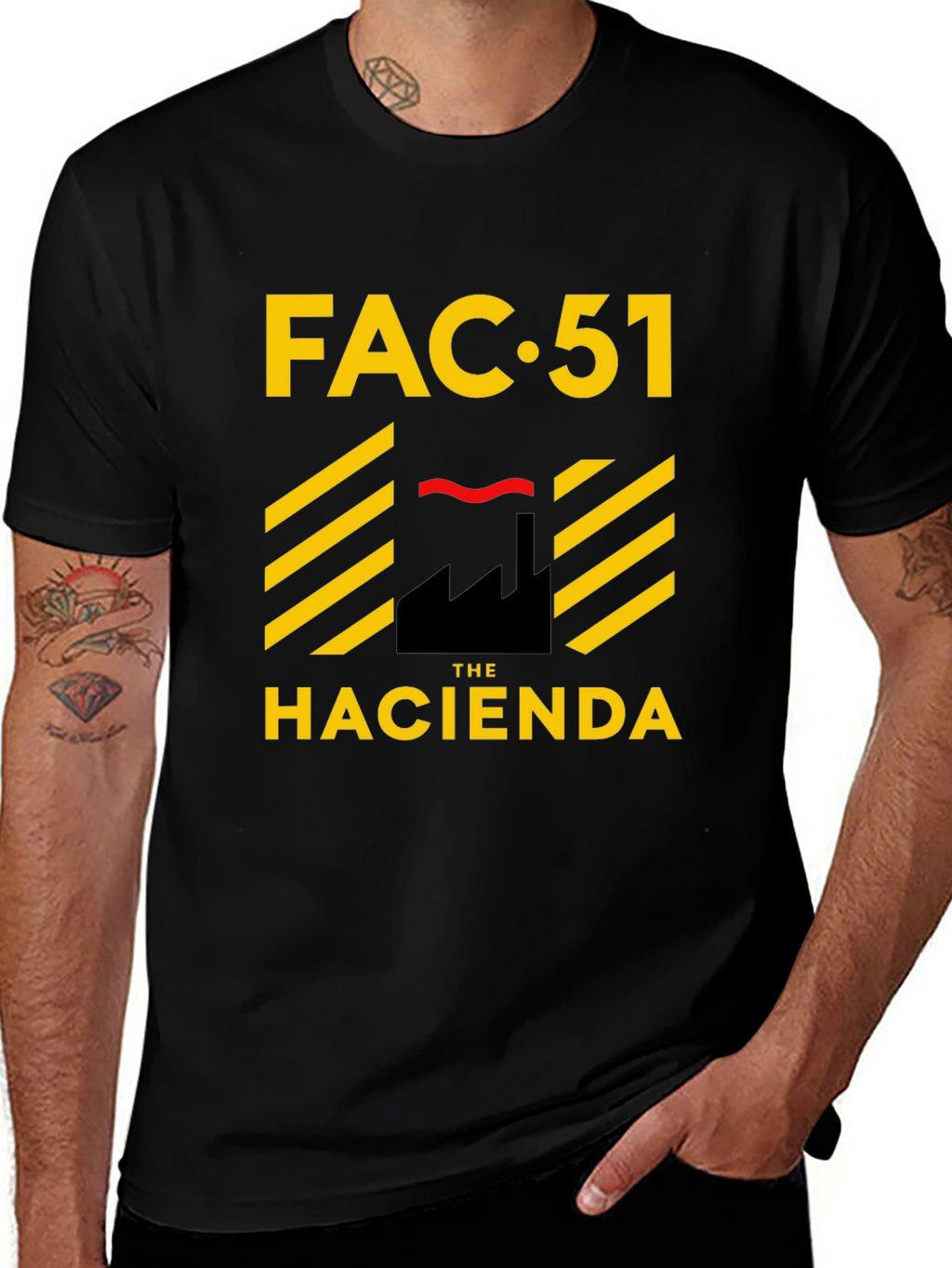 FAC 51 The Hacienda Black Graphic Tee
